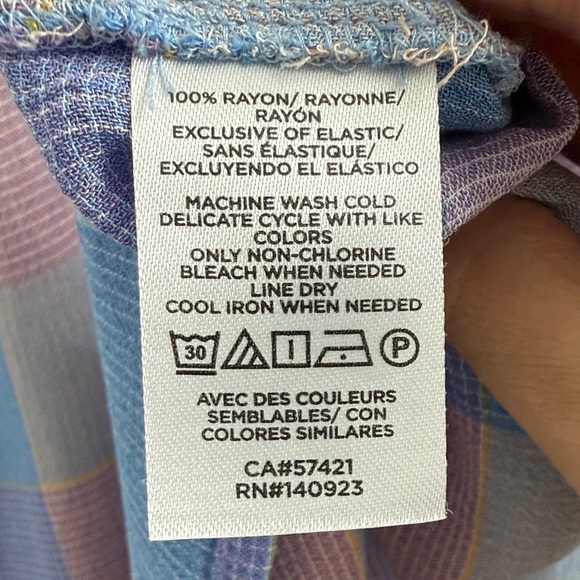 LOFT Blue and Pink Checkered Camisole - Picture 3 of 3